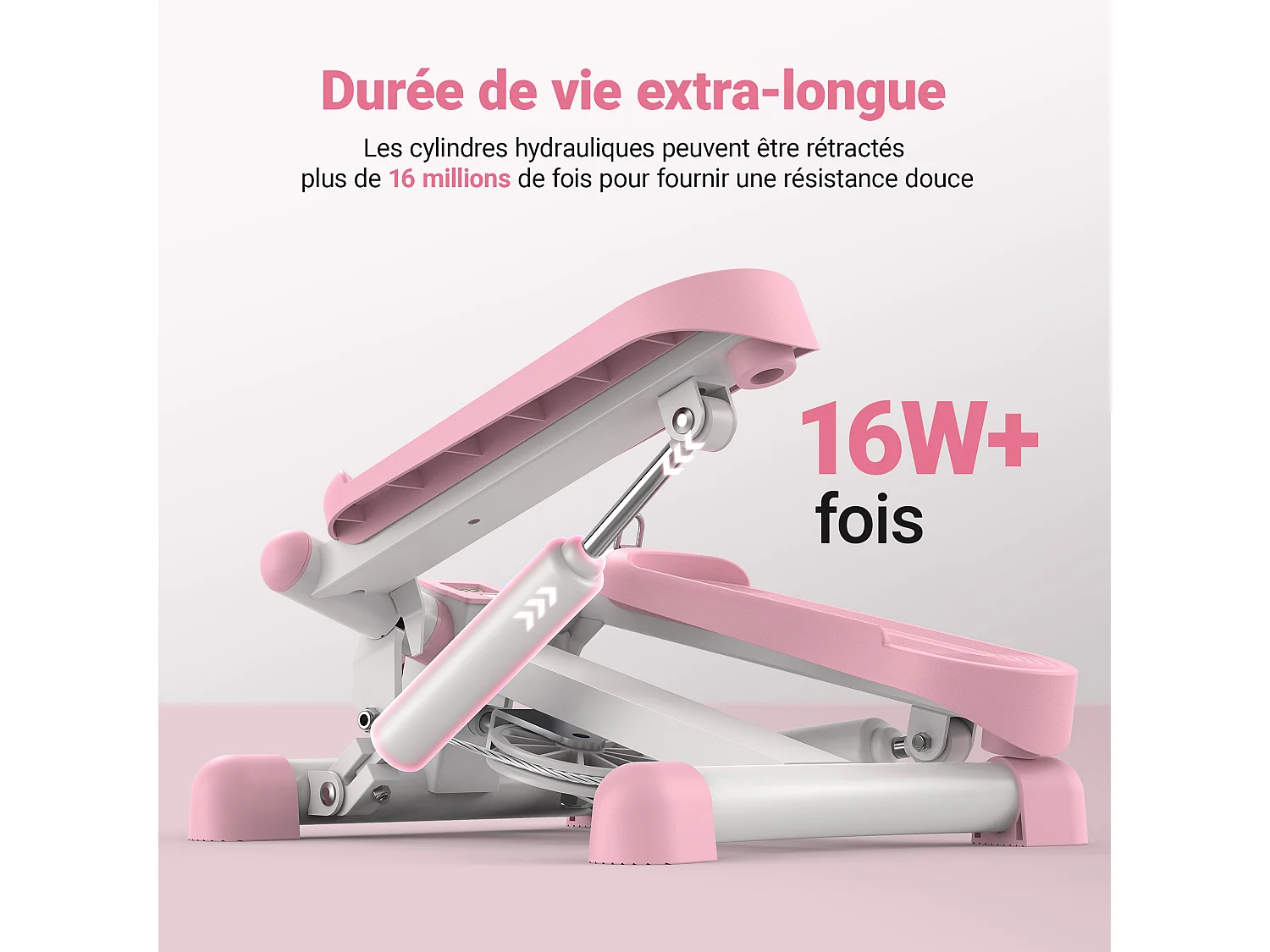 Stepper - Merach, 2 En 1 Pour La Maison, Merach, Réglage Stride Jusqu'à 35 CM, Charge Maximale 150 Kg, Avec Écran LCD, Connecté APP