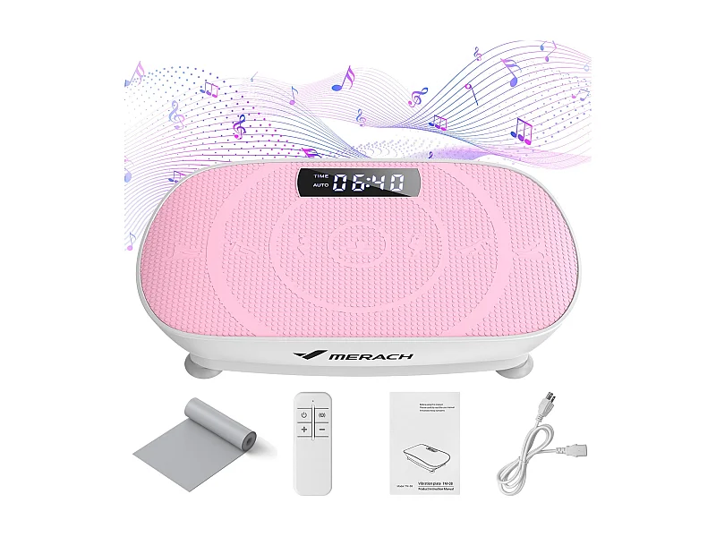 Plateforme Vibrante Avec Télécommande-Merach, La Mise En Forme Des Muscles, Contrôle Automatique De La Vitesse, Bluetooth Intégré