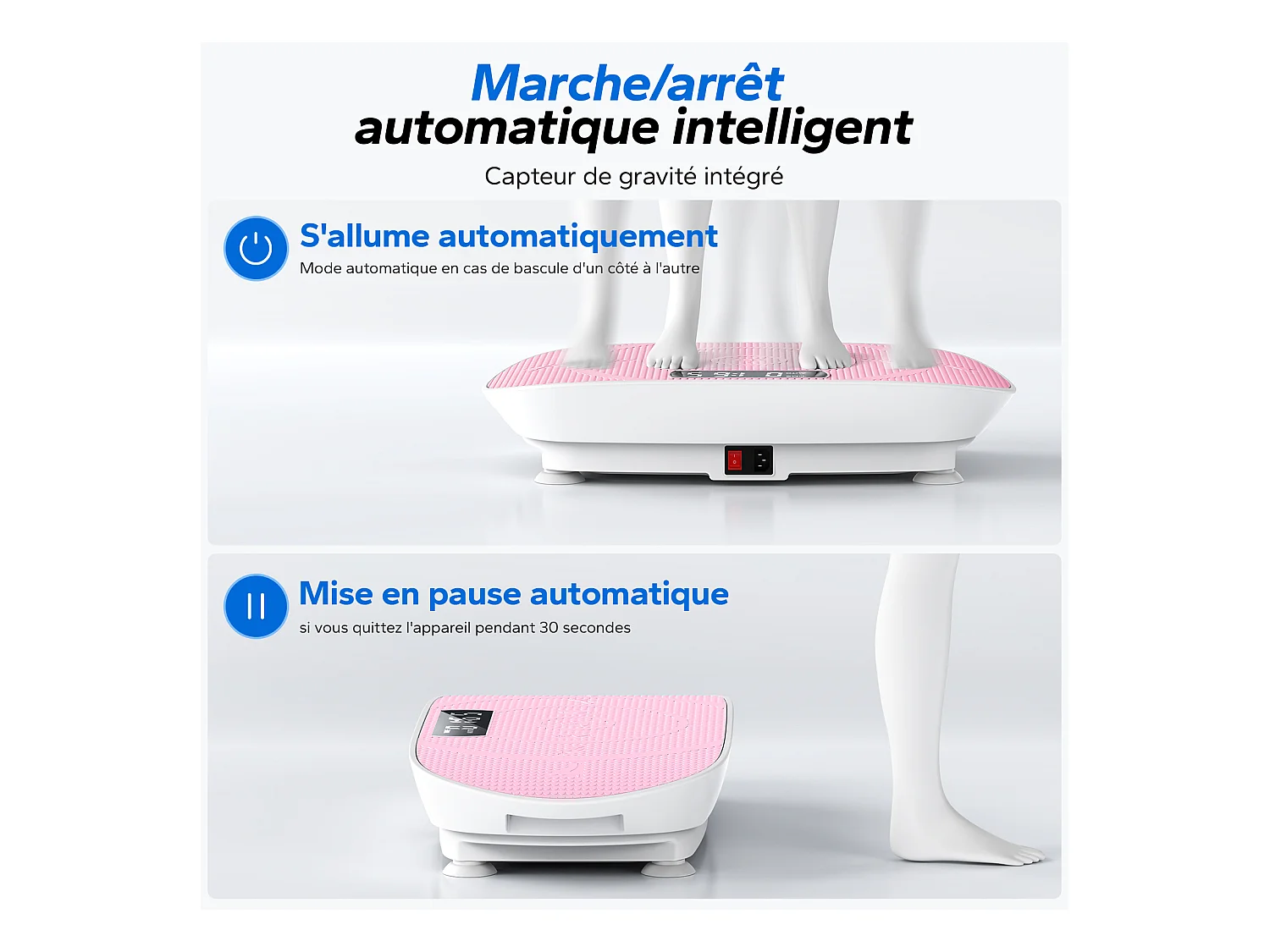 Plateforme Vibrante Avec Télécommande-Merach, La Mise En Forme Des Muscles, Contrôle Automatique De La Vitesse, Bluetooth Intégré