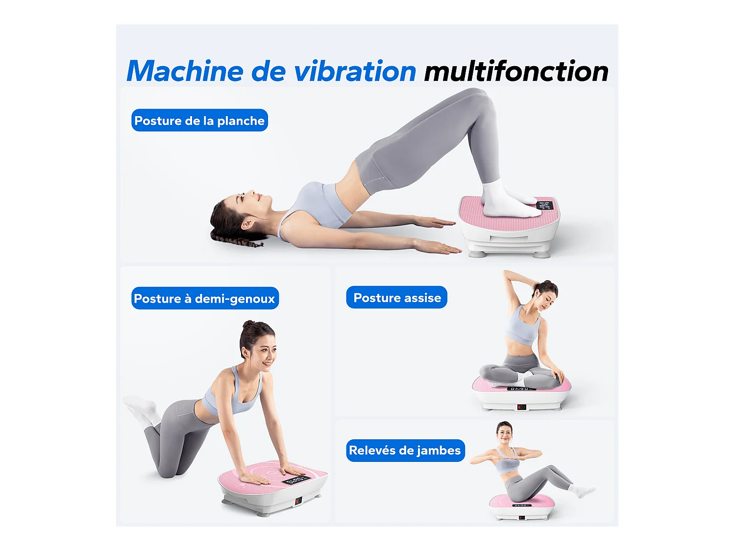 Plateforme Vibrante Avec Télécommande-Merach, La Mise En Forme Des Muscles, Contrôle Automatique De La Vitesse, Bluetooth Intégré