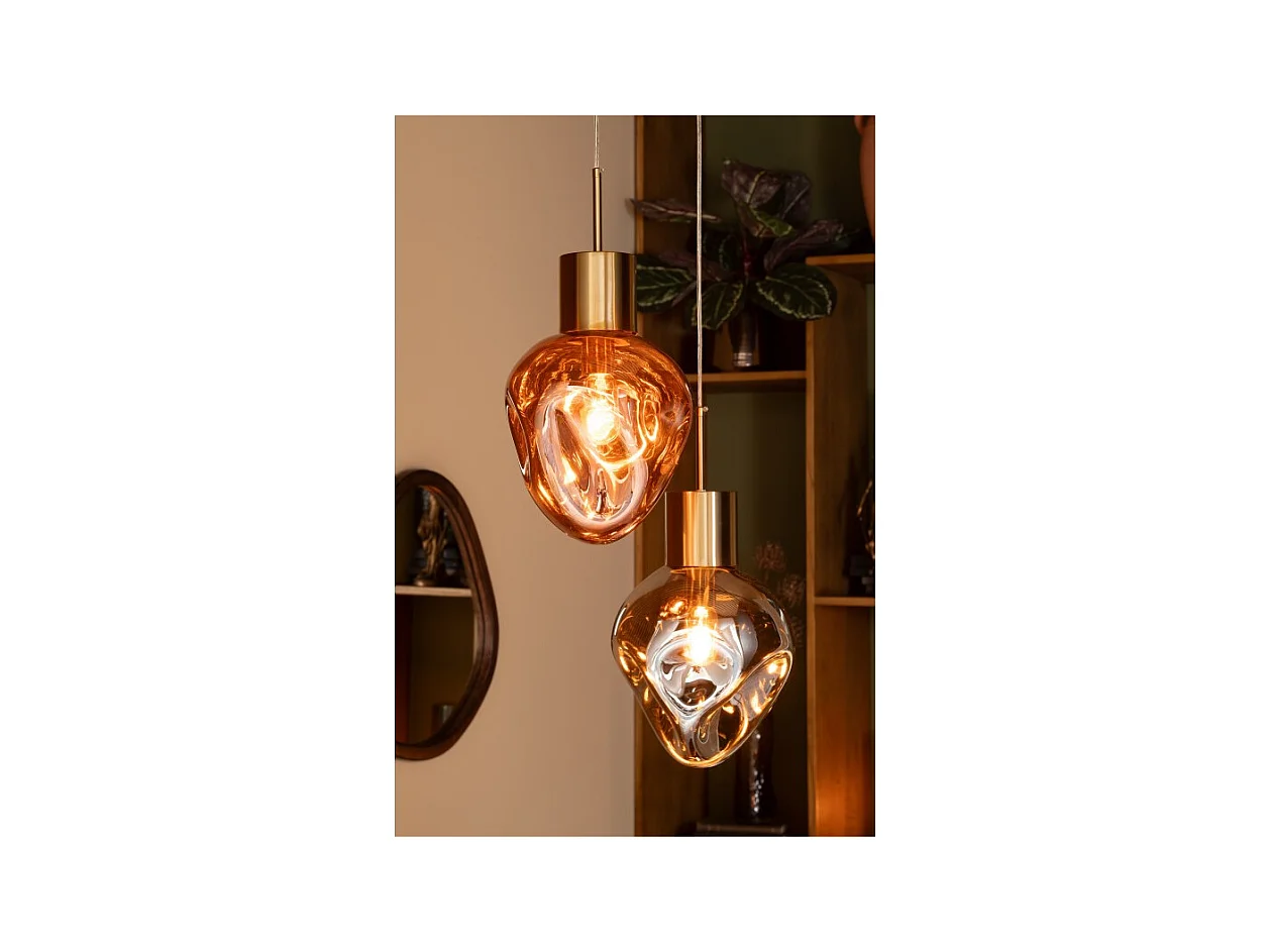 Lámpara de techo de metal gris 25*25*160 cm