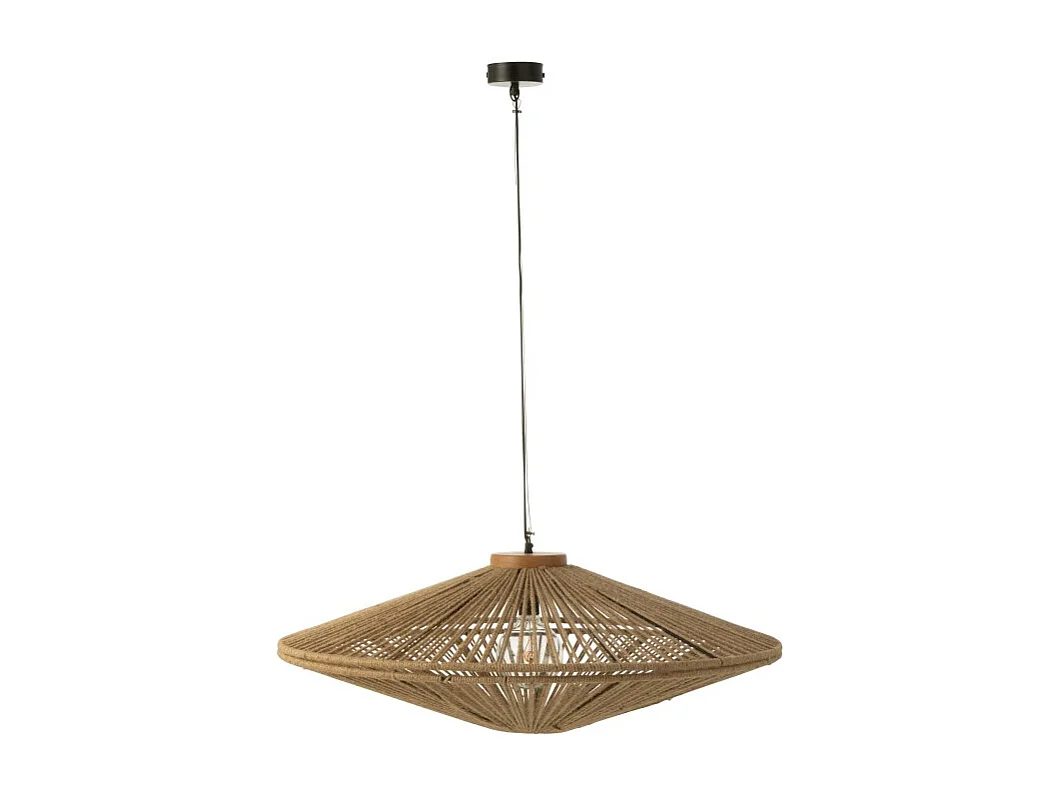 Lámpara de techo de metal natural 93*93*36 cm