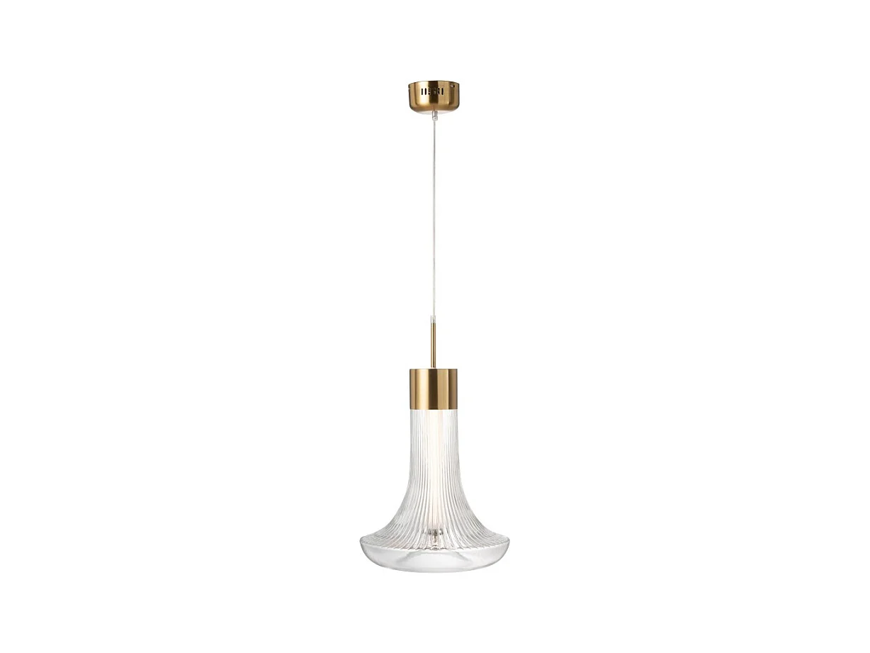 Lámpara de techo de vidrio transparente 34*34*160 cm