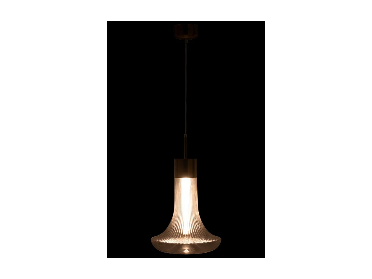 Lámpara de techo de vidrio transparente 34*34*160 cm