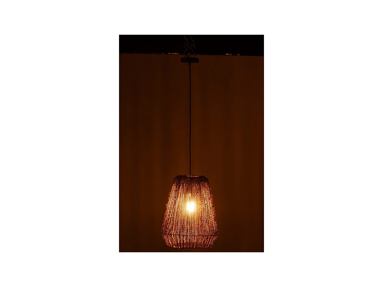 Lámpara de techo de metal negro 30*30*38 cm