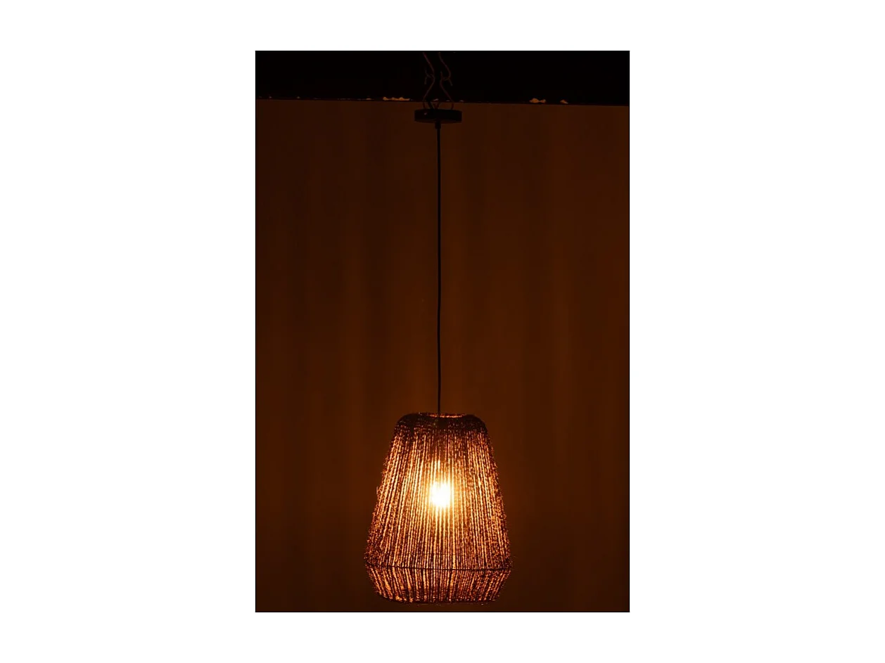 Lámpara de techo de metal negro 30*30*38 cm