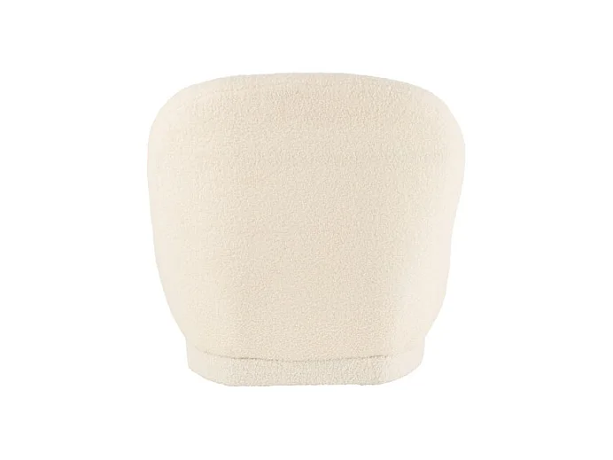 Puf "Teddy" en textil blanco 78*88*72 cm