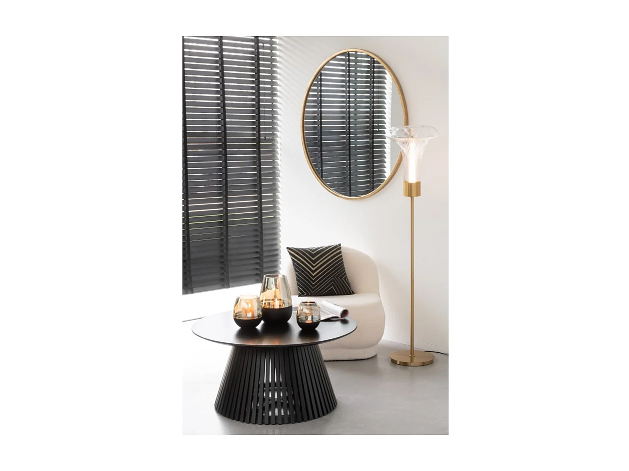 Lámpara LED alta de vidrio transparente 34*34*155 cm