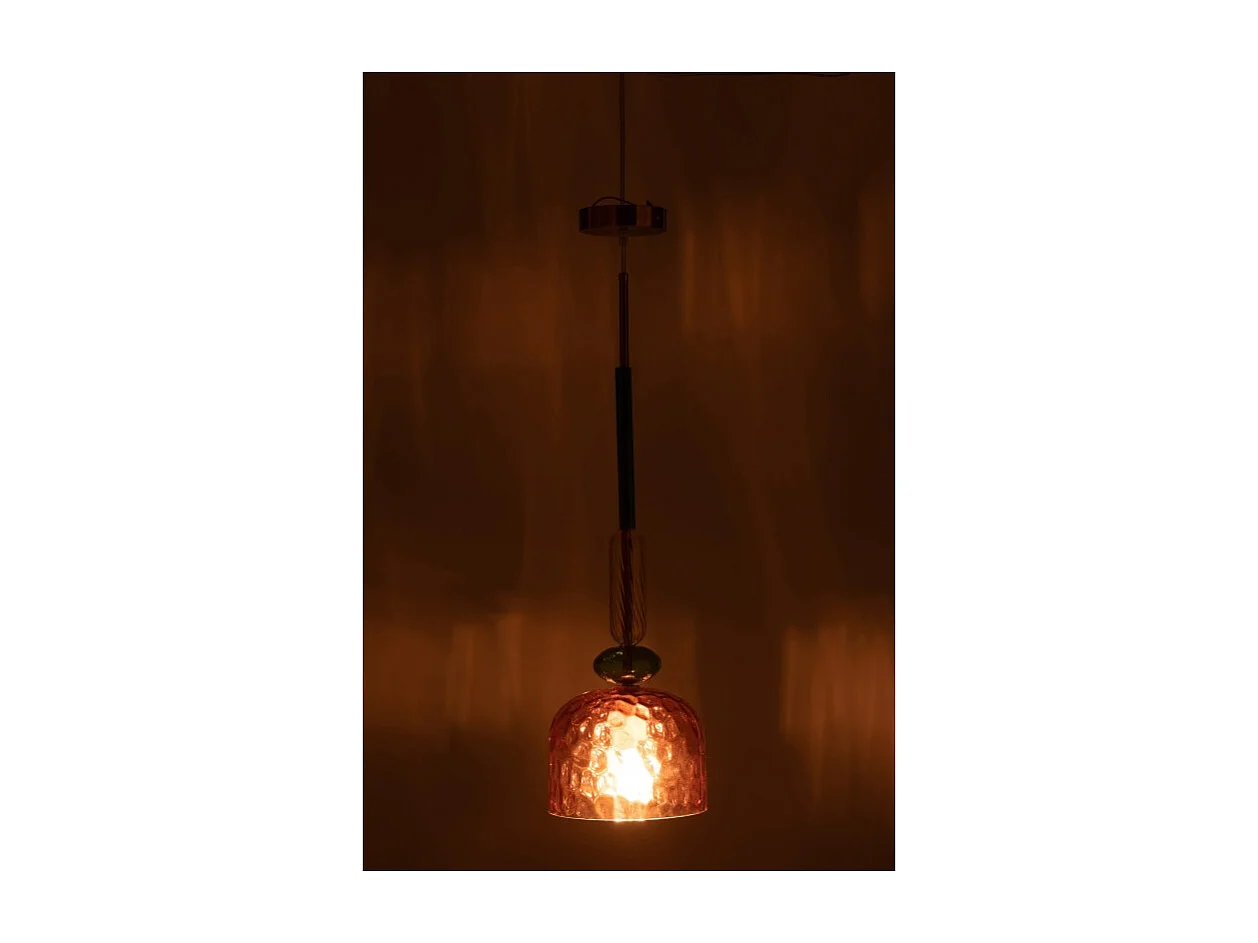 Suspensión de vidrio multicolor de 160x20x20 cm