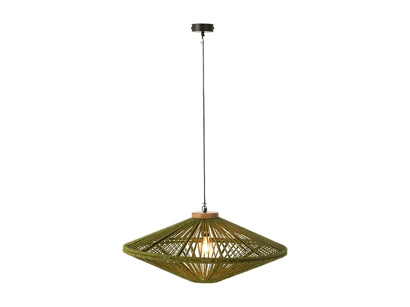 Lámpara de techo de metal verde 77.5*77.5*36 cm