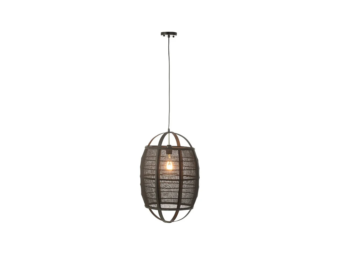 Lámpara colgante de tela negra 37*37*56 cm