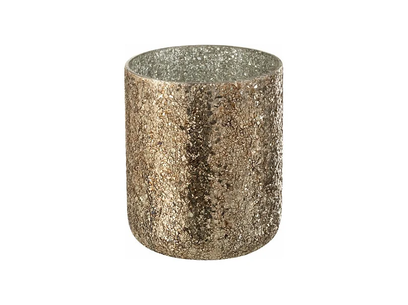 Vela perfumada de 120 horas en tarro de vidrio bronce de 20x20x25 cm