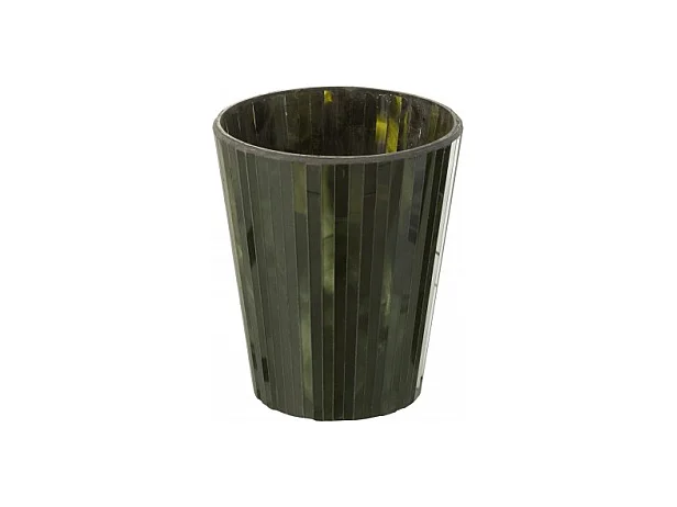 Vela perfumada de 60 horas en un tarro de vidrio verde de 15.5x15.5x18.5 cm
