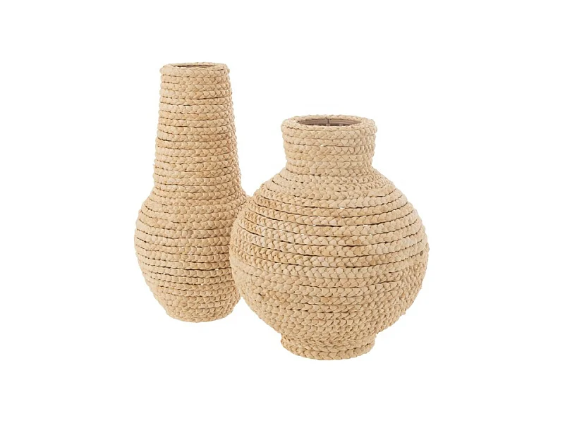 Jarrón de madera natural 44*44*52 cm