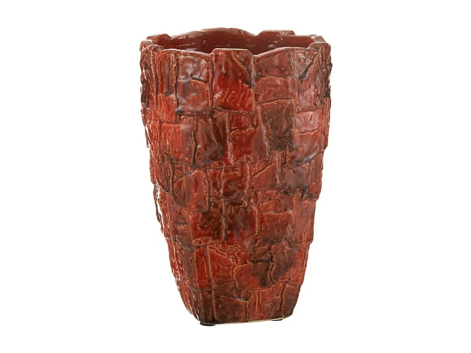 Jarrón de cerámica roja 25*25*36.5 cm