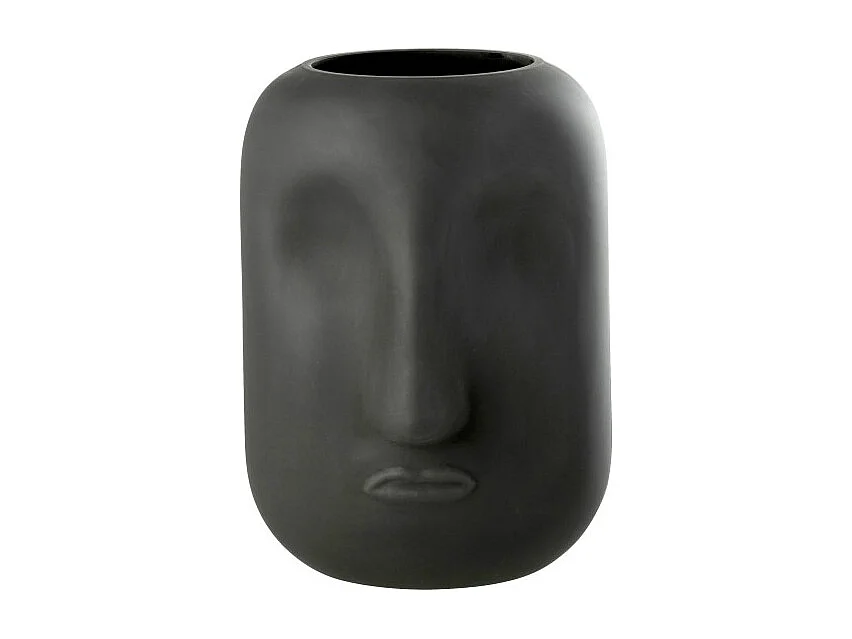 Jarrón de vidrio negro 18*18*25 cm