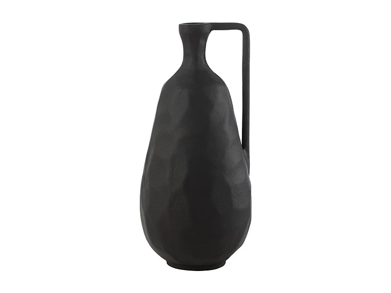 Jarrón de aluminio negro 16.5*16*35 cm