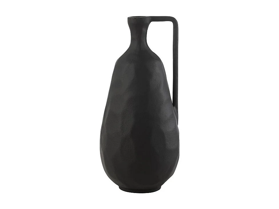 Jarrón de aluminio negro 16.5*16*35 cm