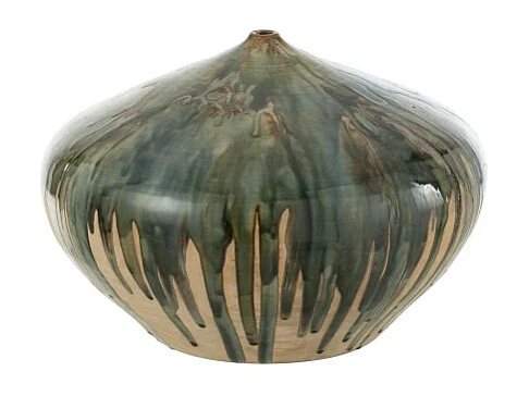 Jarrón pintado en cerámica 36x36x23 cm