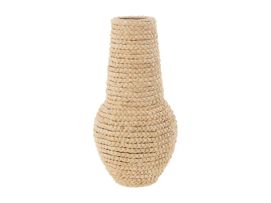 Jarrón afro de madera natural 31.5*31.5*63 cm