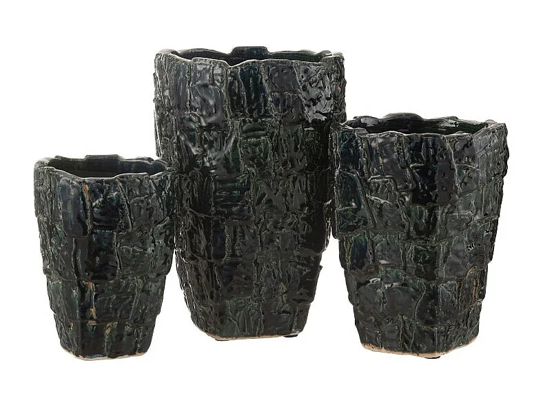 Jarrón de cerámica verde 25*25*36.5 cm