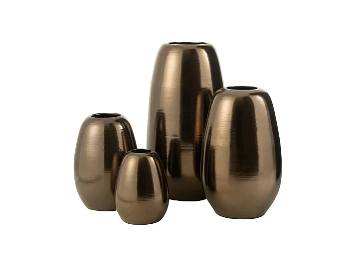 Jarrón de cerámica dorado 39*39*70 cm