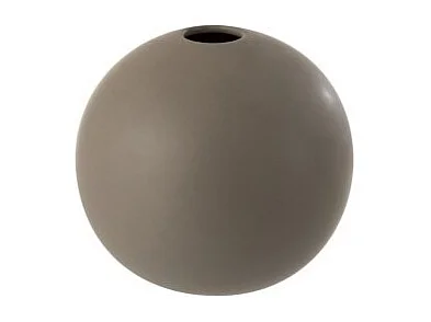 Jarrón bola cerámica gris oscuro Alt. 17 cm