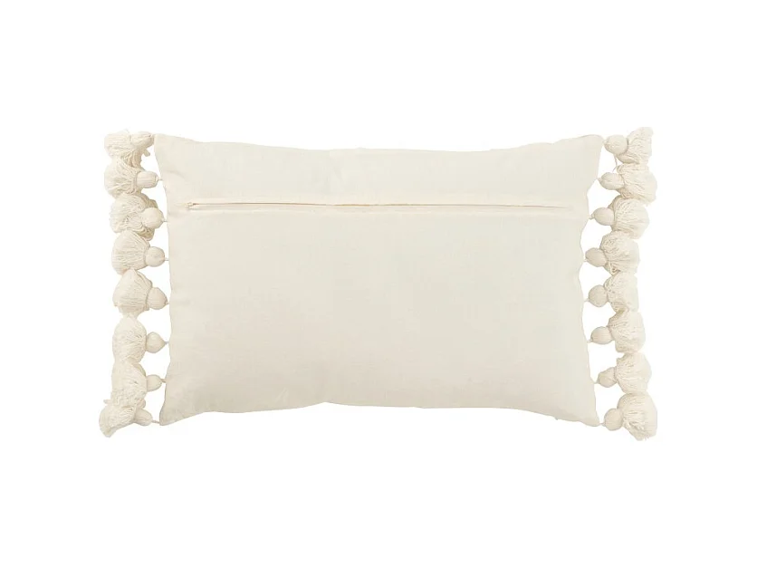 Cojín rectangular con borlas 59x38x15 cm - Cojín de exterior