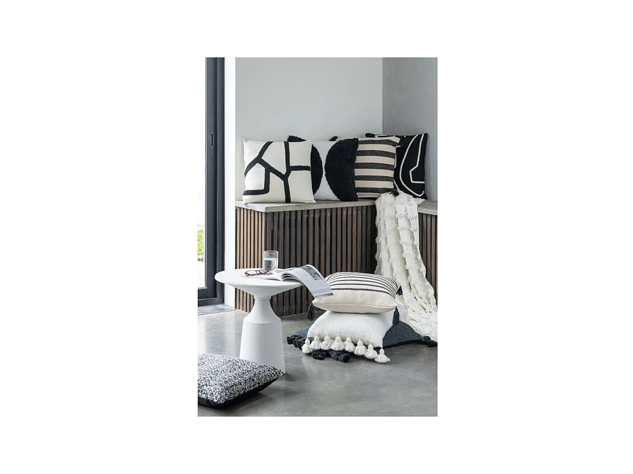 Cojín rectangular con borlas 59x38x15 cm - Cojín de exterior