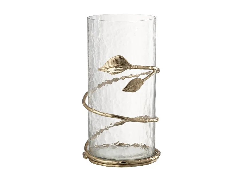 Jarrón de vidrio transparente 12.5*12.5*25 cm