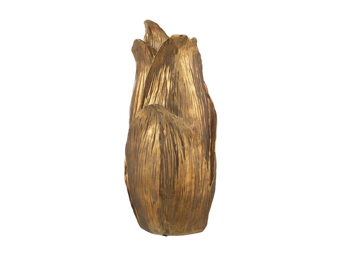 Jarrón de polirresina dorado 28*28*60.5 cm