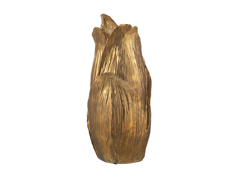 Jarrón de polirresina dorado 28*28*60.5 cm