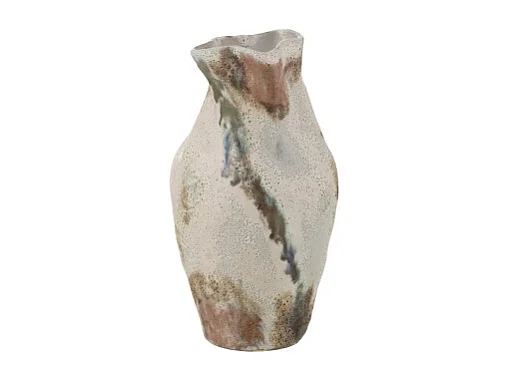 Jarrón de porcelana beige 14*13.5*26.5 cm