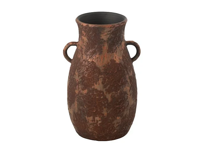 Jarrón de cerámica marrón 24*24*40 cm