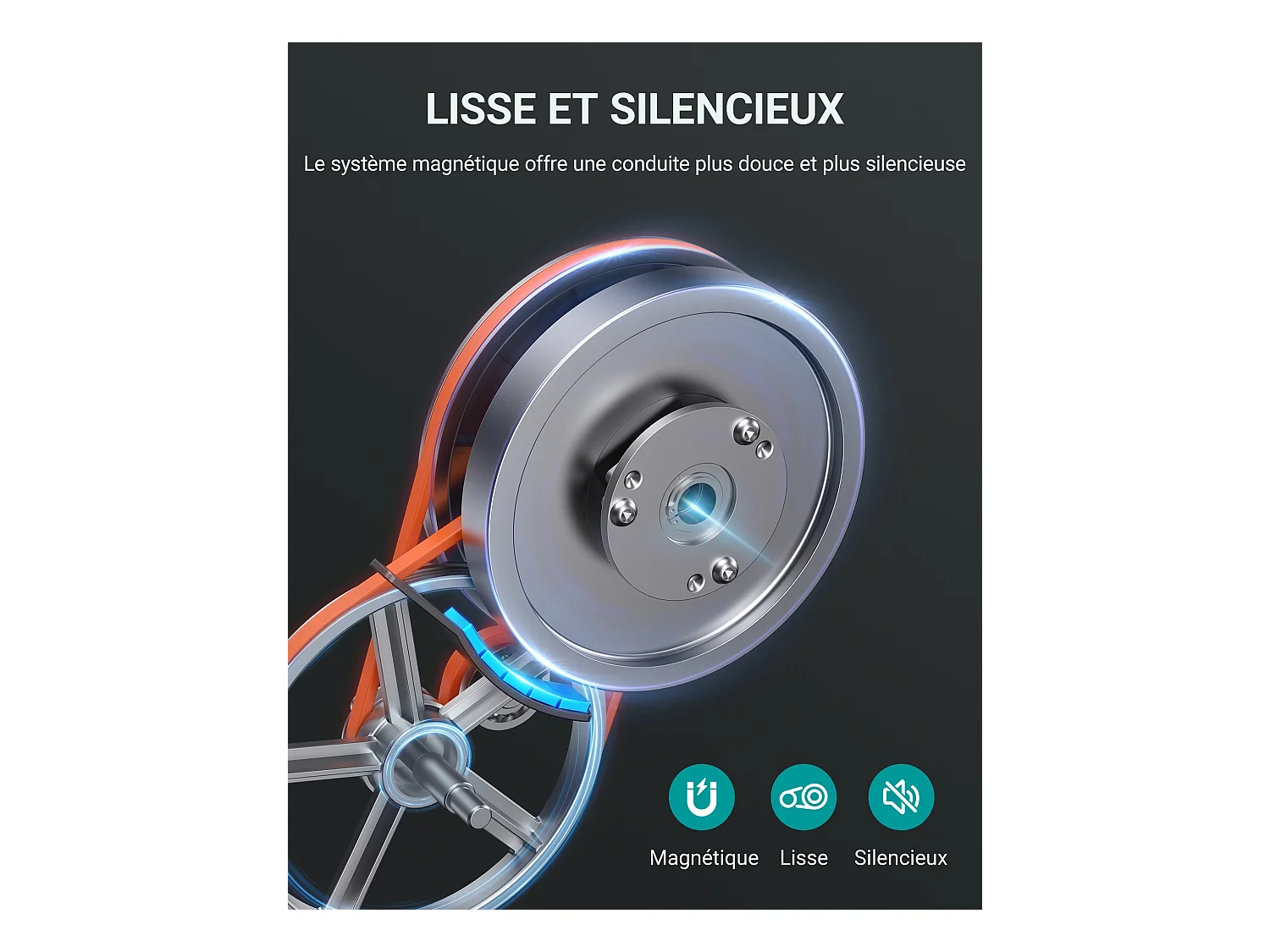 Vélo d’appartement 4 en 1 Pliable MERACH, 16 Niveaux de Résistance Magnétique, Avec capteur de fréquence cardiaque, Compatible Kinomap & Zwift, Noir