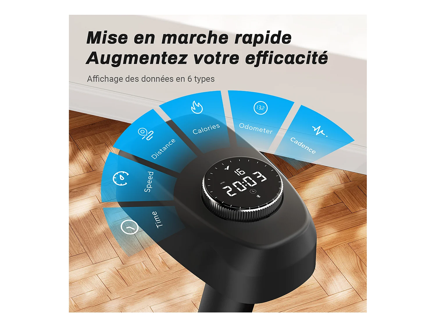 Cyclette da appartamento, Biking, MERACH, 16 livelli di resistenza meccanica, connettività APP, schermo LED