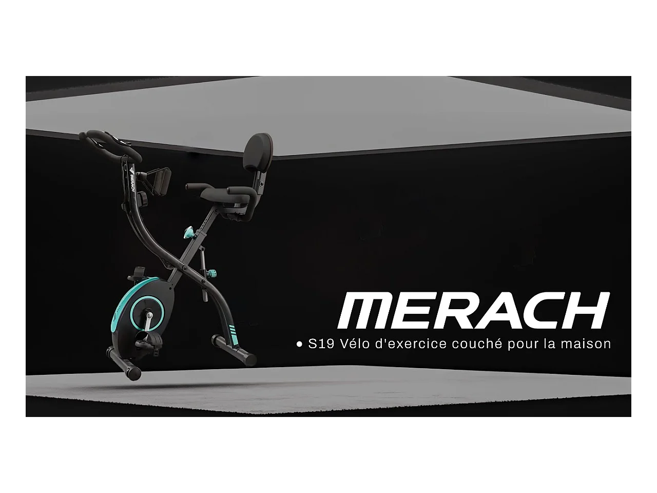 Vélo D'appartement 4 En 1 Pliable - Merach, 16 Niveaux De Résistance Magnétique, Compatible Kinomap & Zwift, Charge Max 136 kg