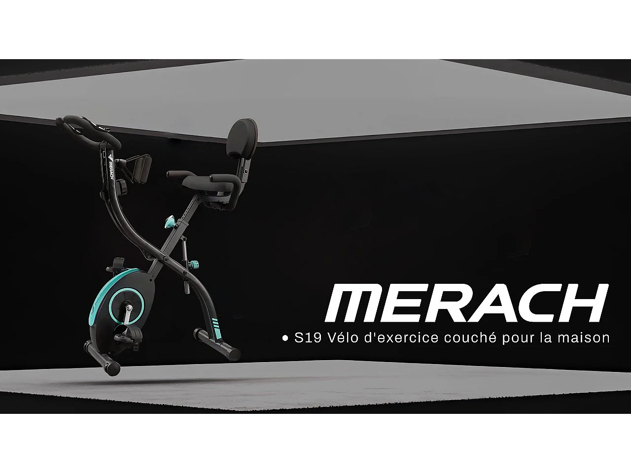 Vélo D'appartement 4 En 1 Pliable - Merach, 16 Niveaux De Résistance Magnétique, Compatible Kinomap & Zwift, Charge Max 136 kg