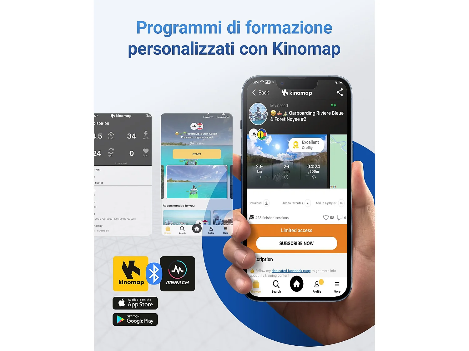 Cyclette da appartamento 4 in 1 pieghevole - Merach, 16 livelli di resistenza magnetica, compatibile Kinomap & Zwift, max carico 136 kg