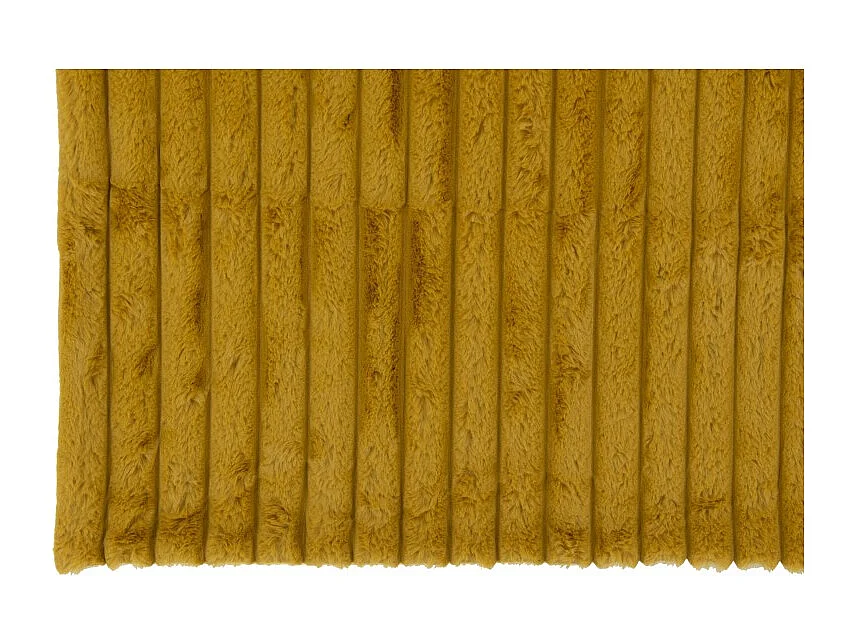 Plaid en textil ocre de 180x130x3 cm