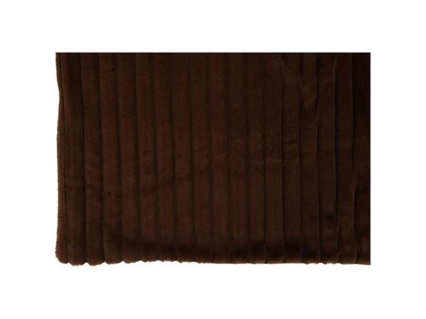 Plaid de tela marrón de 180x130x3 cm