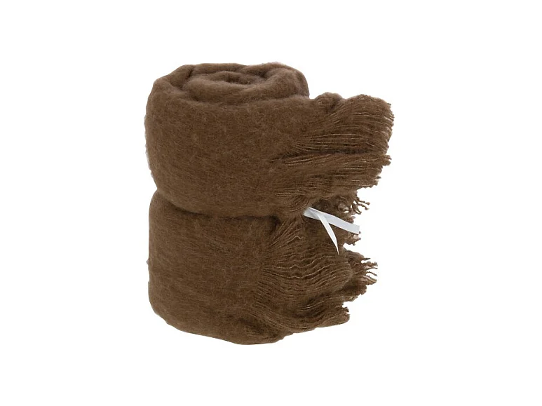 Manta de poliéster Marrón 180x130x2cm