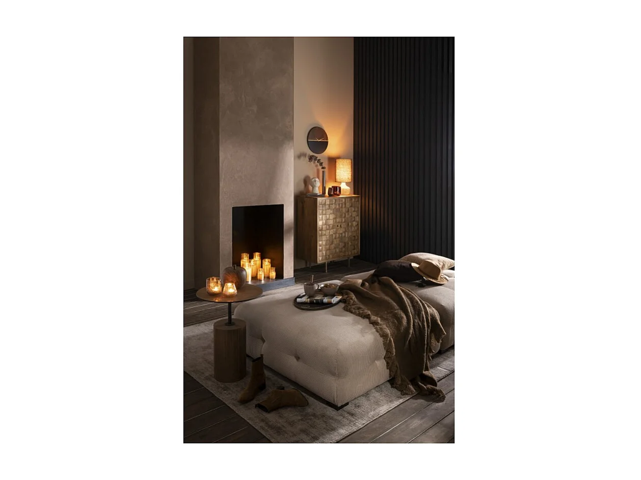 Manta de poliéster Marrón 180x130x2cm