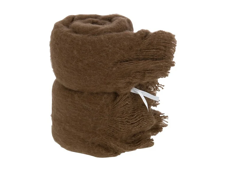 Manta de poliéster Marrón 180x130x2cm