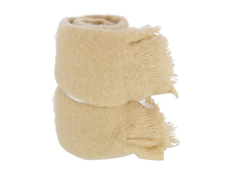 Manta de poliéster Beige 180x130x2cm