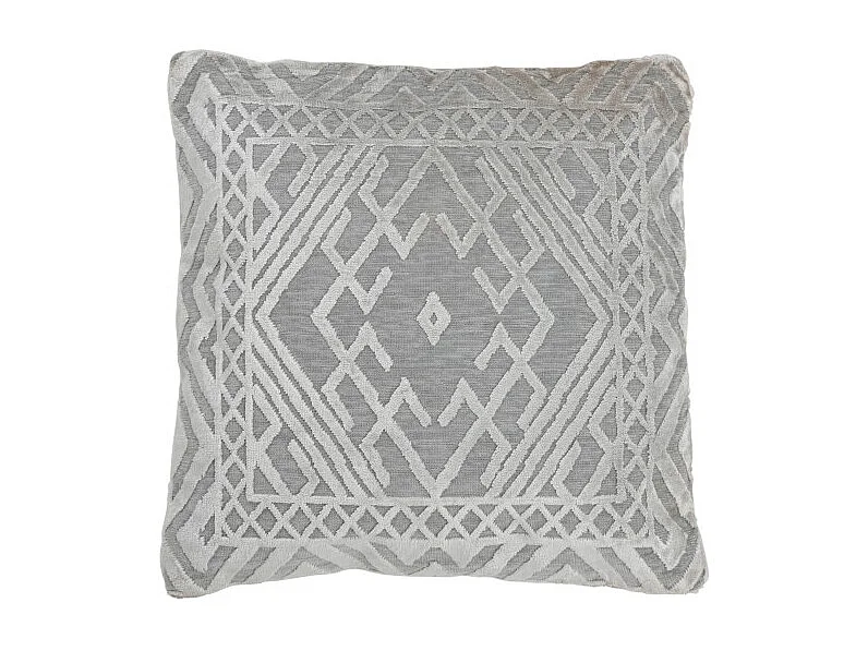 Cojín vende poliéster plata 44x44 cm