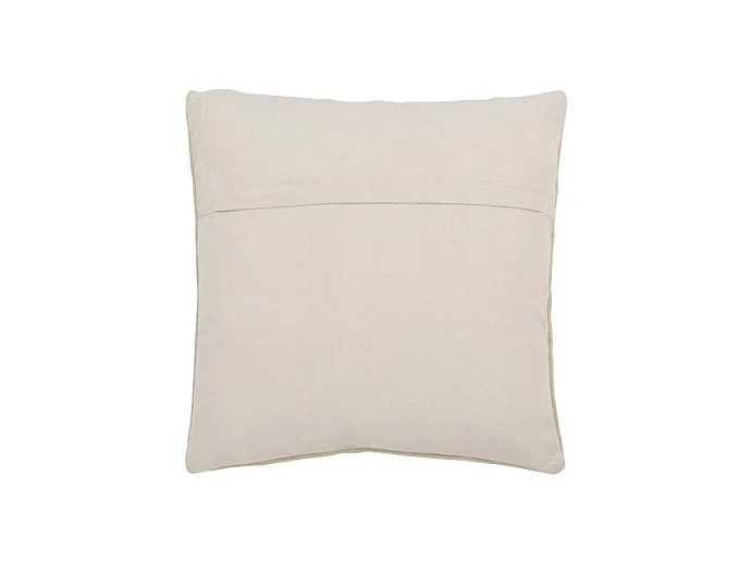 Cojín Diamantes+Flechas en Algodón/Lino/Poliéster Beige 45x15x45 cm