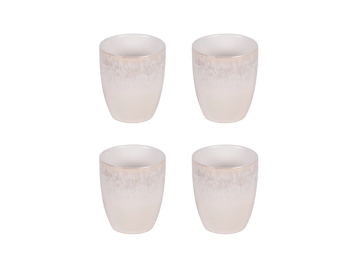 Coffret de 4 gobelets beige Bardenas