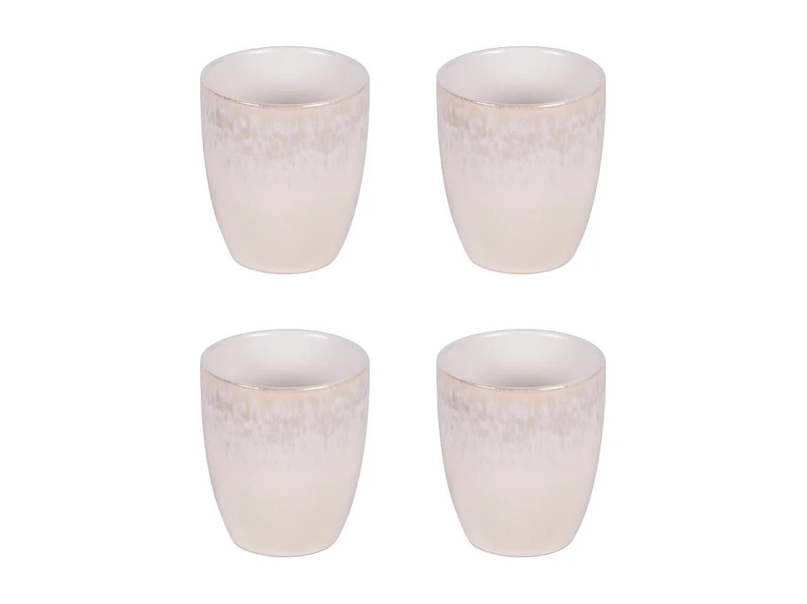Coffret de 4 gobelets beige Bardenas