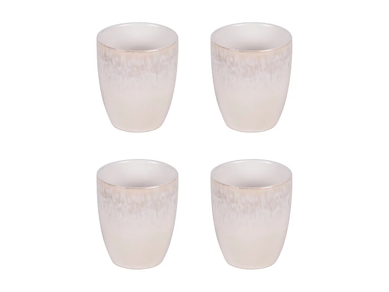 Coffret de 4 gobelets beige Bardenas